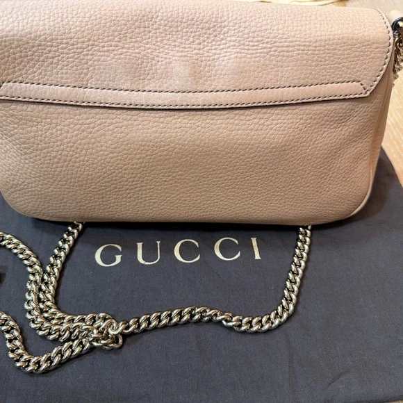 Gucci Tan Leather SoHo Flap Crossbody Bag - Picture 3 of 15